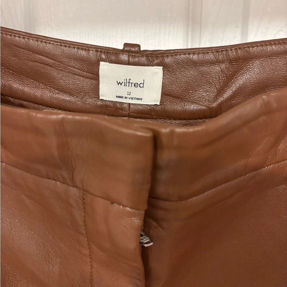 Wilfred Effortless Vegan Leather Pants - Picture 2 of 3